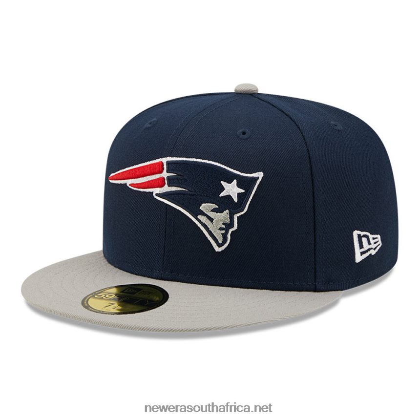 New England Patriots NFL Side Patch Navy 59FIFTY Fitted Cap New Era TRBRBN1384