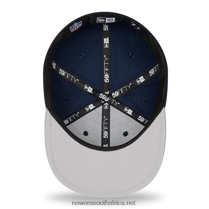 New England Patriots NFL Side Patch Navy 59FIFTY Fitted Cap New Era TRBRBN1384