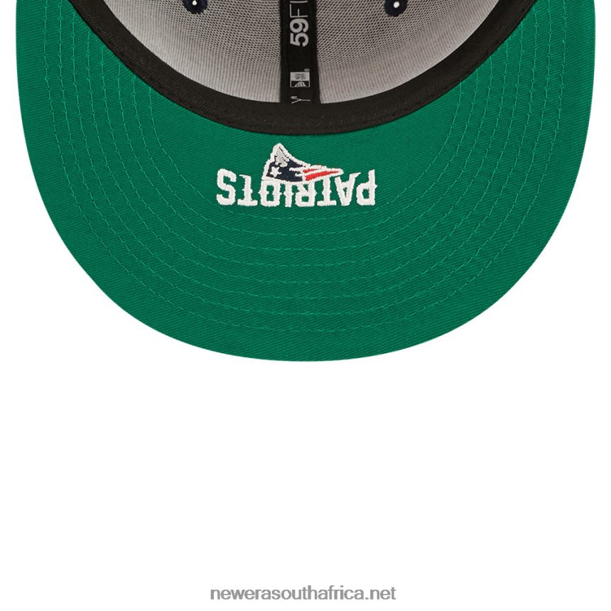 New England Patriots NFL Side Split Blue 59FIFTY Fitted Cap New Era TRBRBN57