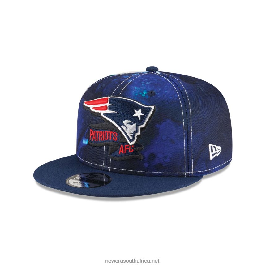 New England Patriots NFL Sideline 2022 Blue 9FIFTY Snapback Cap New Era TRBRBN1862