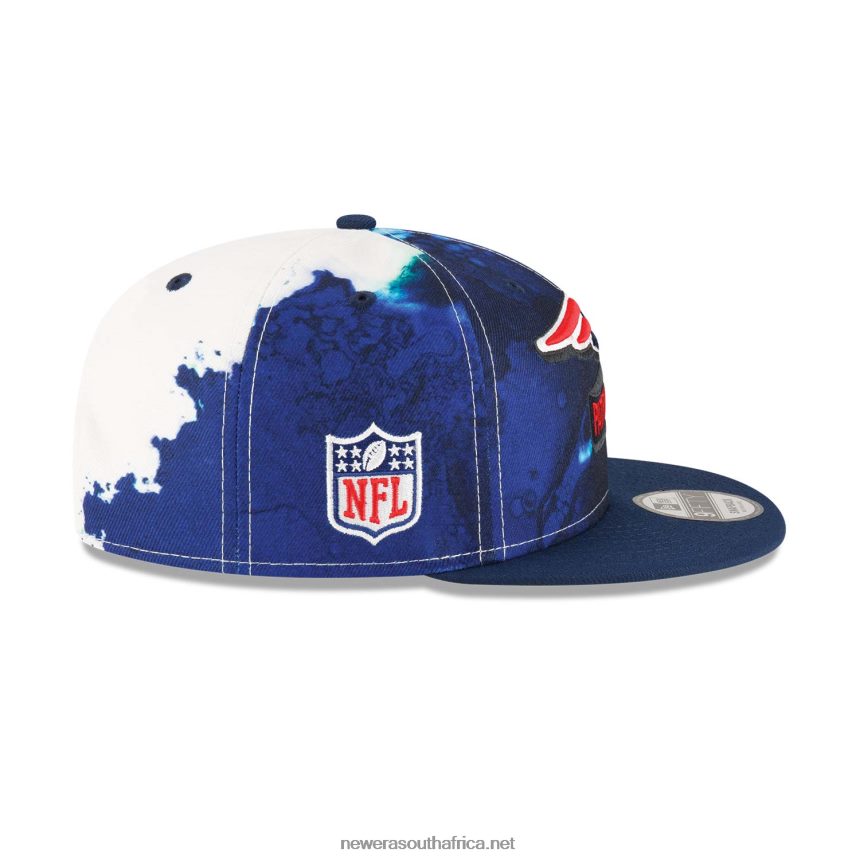 New England Patriots NFL Sideline 2022 Blue 9FIFTY Snapback Cap New Era TRBRBN1862