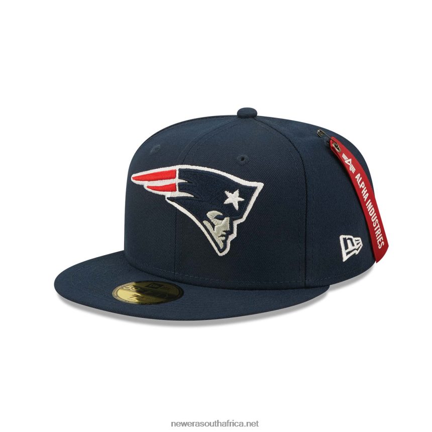 New England Patriots x Alpha Industries Blue 59FIFTY Fitted Cap New Era TRBRBN300
