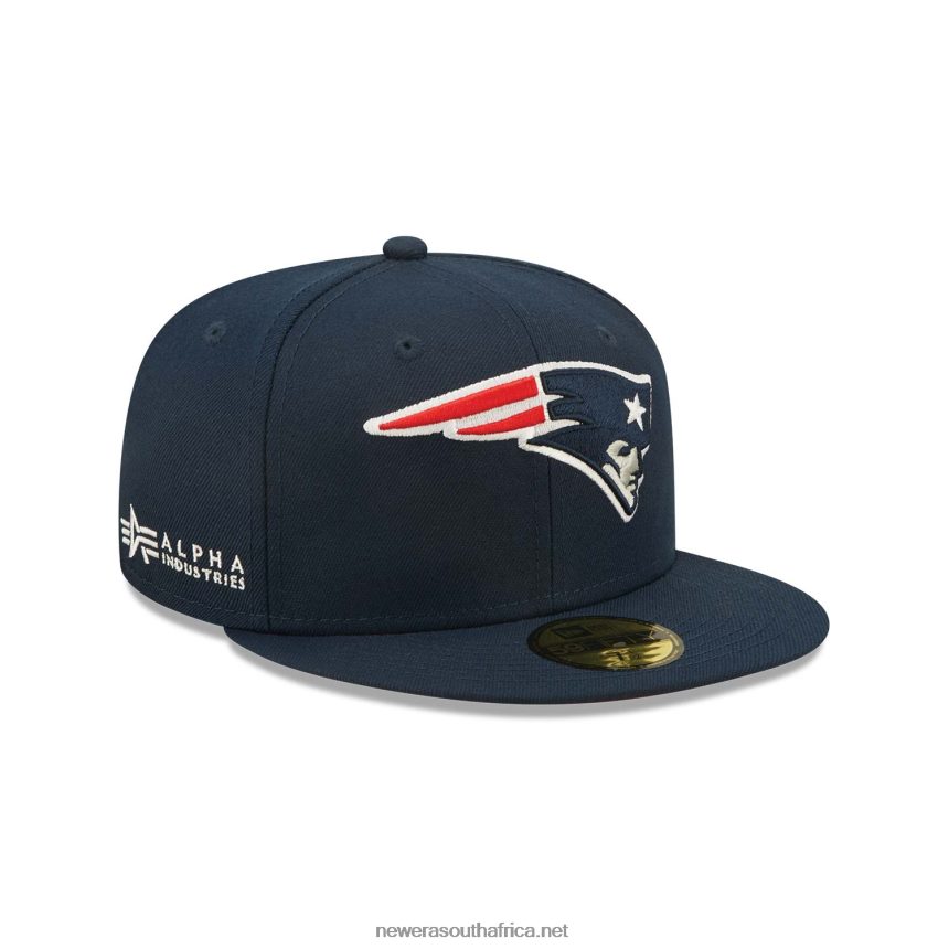 New England Patriots x Alpha Industries Blue 59FIFTY Fitted Cap New Era TRBRBN300