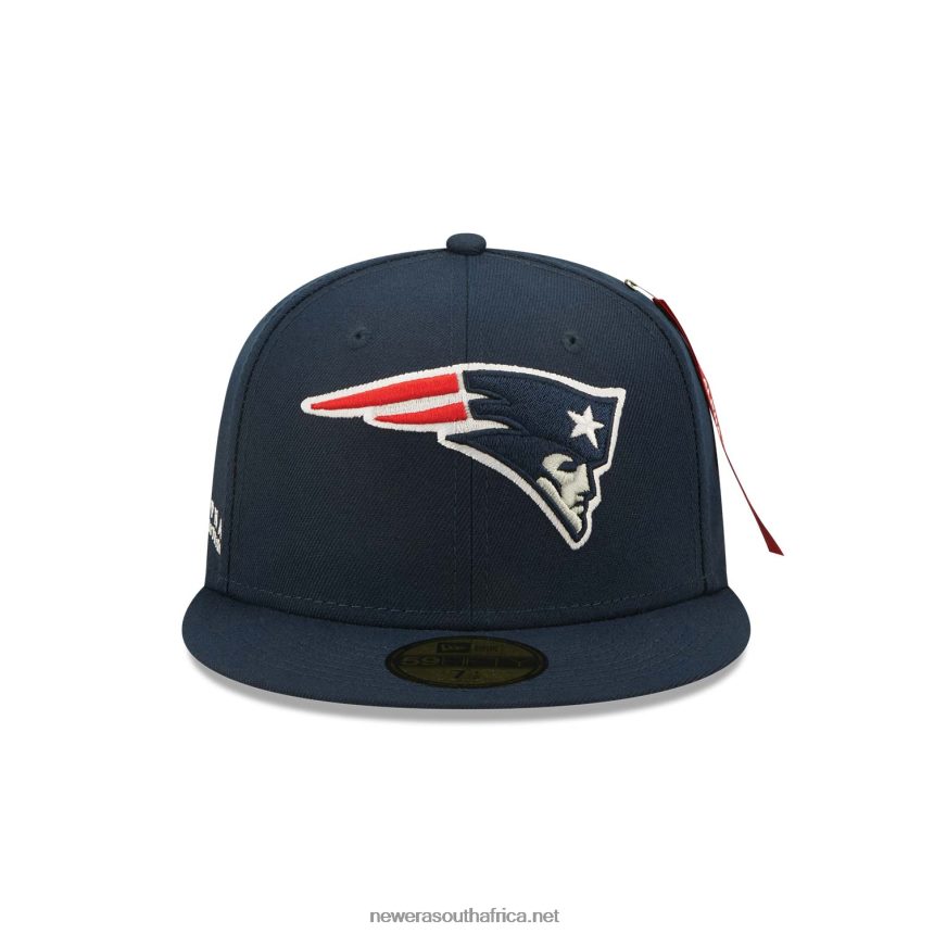 New England Patriots x Alpha Industries Blue 59FIFTY Fitted Cap New Era TRBRBN300