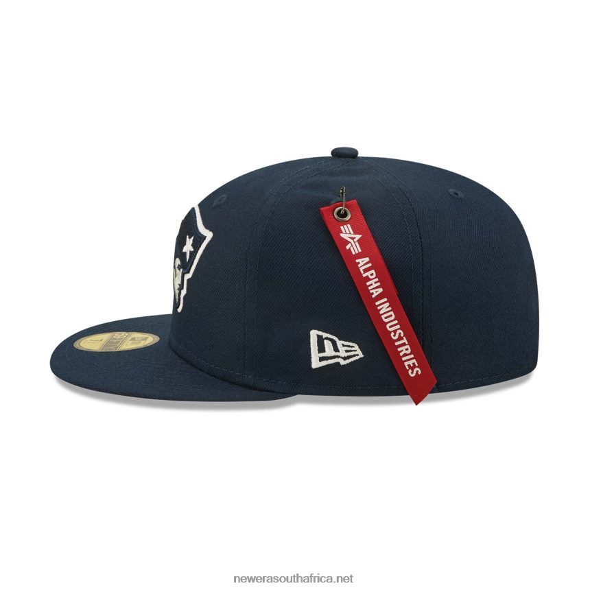 New England Patriots x Alpha Industries Blue 59FIFTY Fitted Cap New Era TRBRBN300