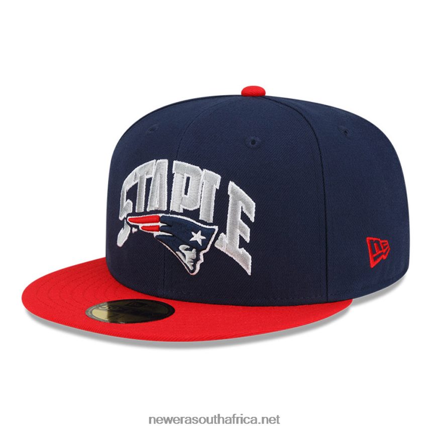 New England Patriots x Staple Navy 59FIFTY Fitted Cap New Era TRBRBN1202