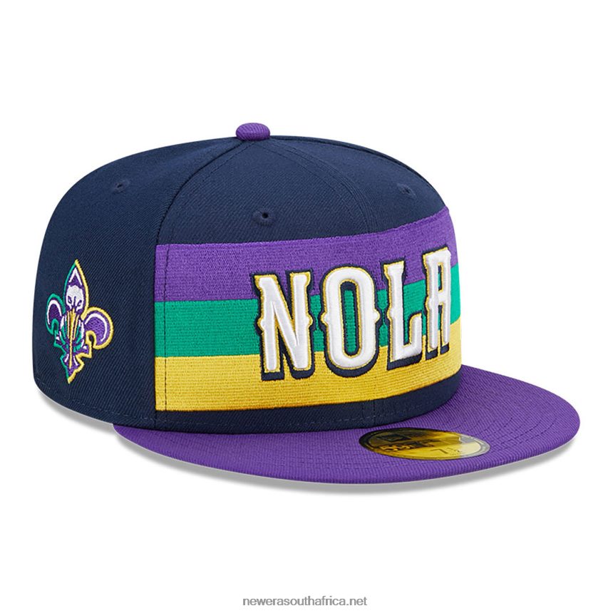 New Orleans Pelicans Authentics City Edition Navy 59FIFTY Fitted Cap New Era TRBRBN1061