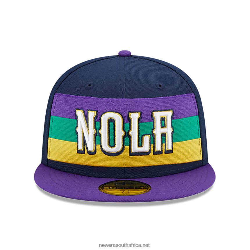 New Orleans Pelicans Authentics City Edition Navy 59FIFTY Fitted Cap New Era TRBRBN1061