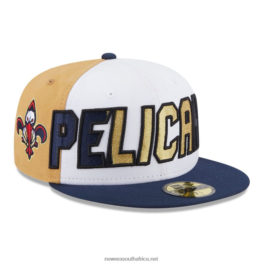 New Orleans Pelicans NBA Back Half Blue 59FIFTY Fitted Cap New Era TRBRBN571