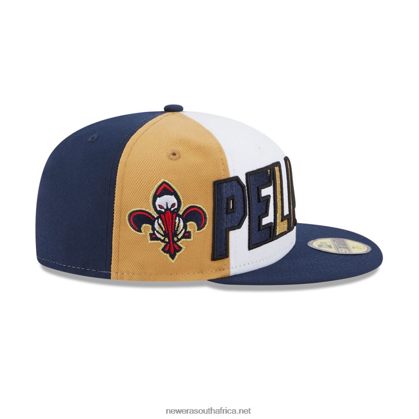 New Orleans Pelicans NBA Back Half Blue 59FIFTY Fitted Cap New Era TRBRBN571
