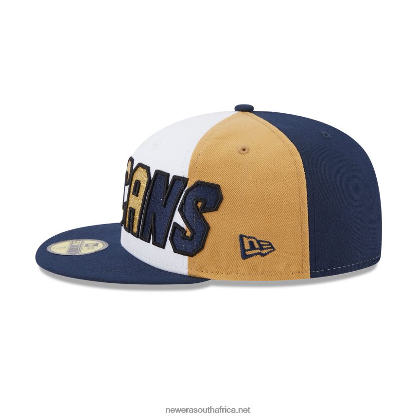 New Orleans Pelicans NBA Back Half Blue 59FIFTY Fitted Cap New Era TRBRBN571