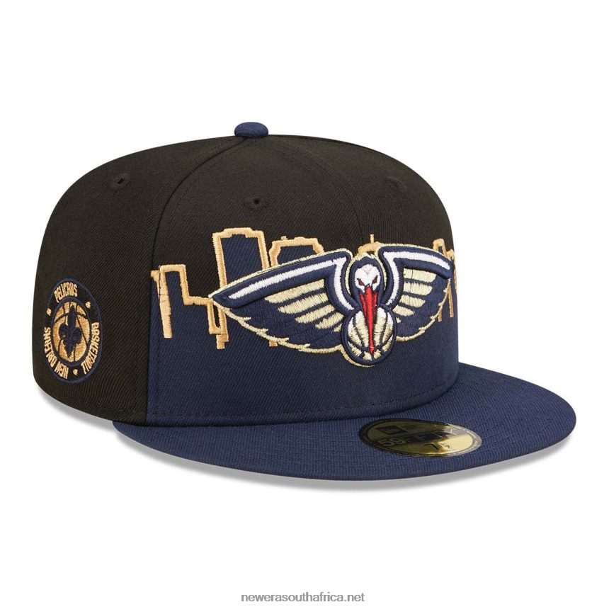 New Orleans Pelicans NBA Tip Off 2022 Black 59FIFTY Fitted Cap New Era TRBRBN1070
