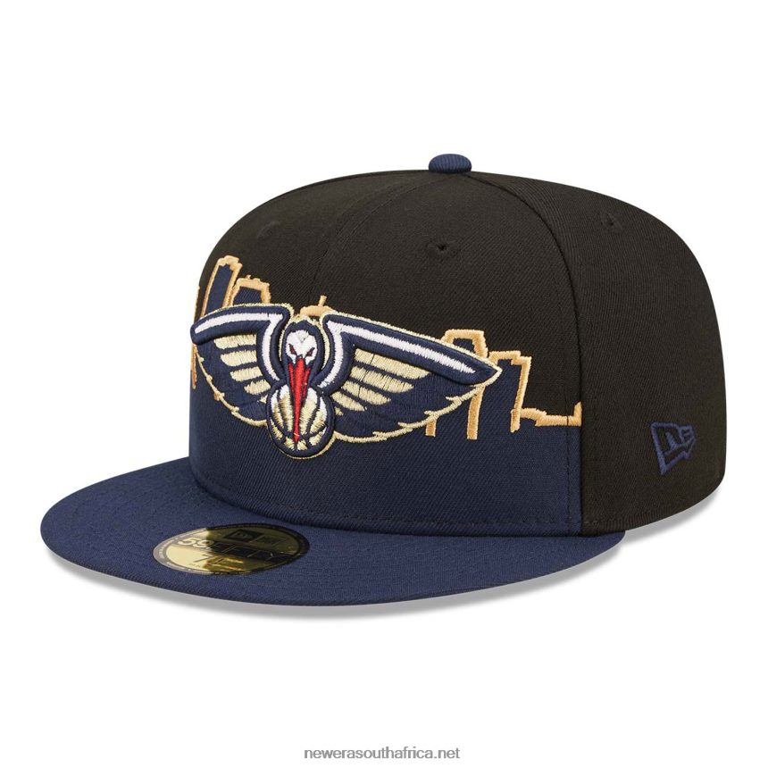 New Orleans Pelicans NBA Tip Off 2022 Black 59FIFTY Fitted Cap New Era TRBRBN1070