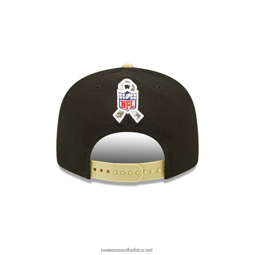 New Orleans Saints NFL Salute to Service Black 9FIFTY Snapback Cap New Era TRBRBN2129
