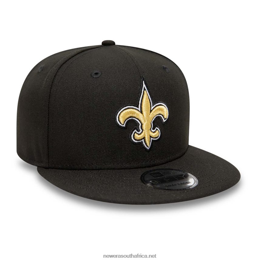 New Orleans Saints NFL Teams Black 9FIFTY Cap New Era TRBRBN1957