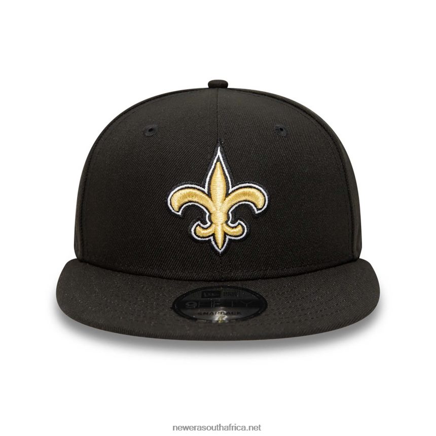 New Orleans Saints NFL Teams Black 9FIFTY Cap New Era TRBRBN1957