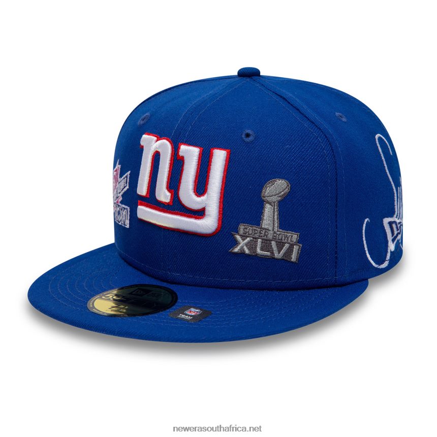 New York Giants Historic Champs Blue 59FIFTY Fitted Cap New Era TRBRBN96
