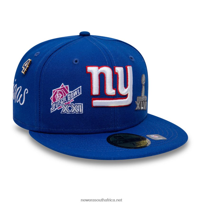 New York Giants Historic Champs Blue 59FIFTY Fitted Cap New Era TRBRBN96