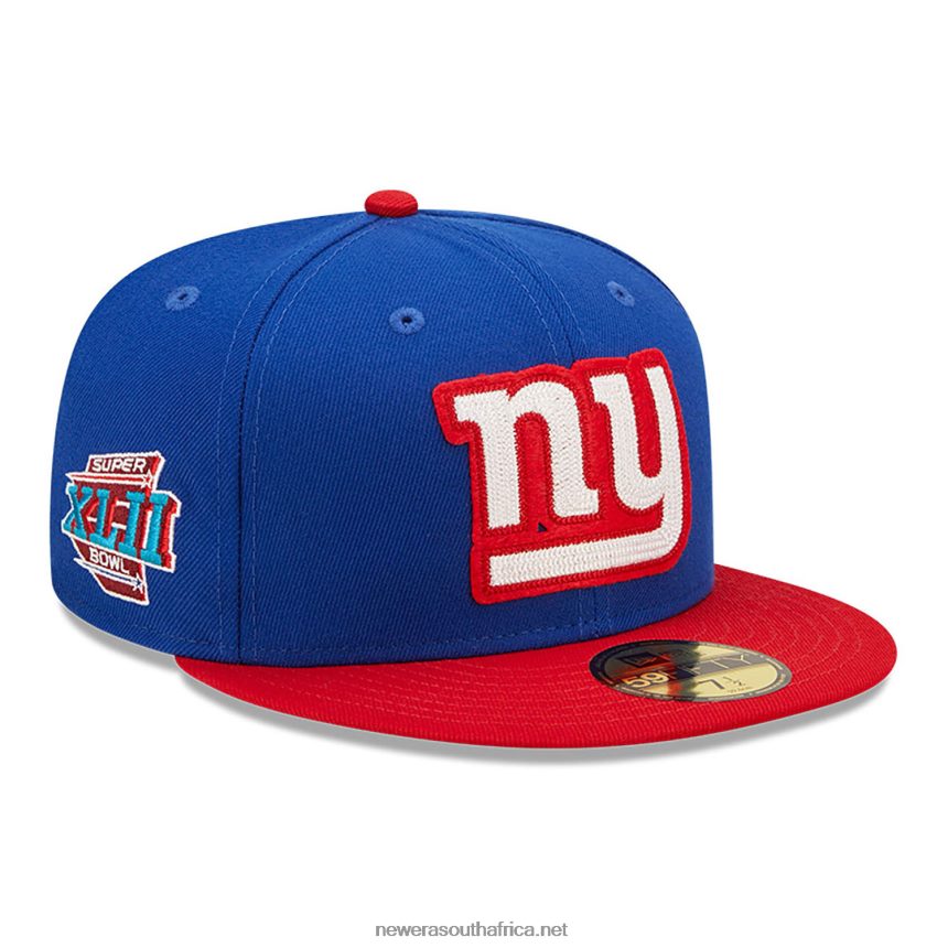 New York Giants NE Letterman Blue 59FIFTY Fitted Cap New Era TRBRBN344