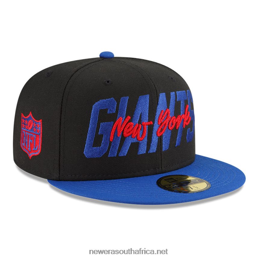 New York Giants NFL Draft Black 59FIFTY Fitted Cap New Era TRBRBN245
