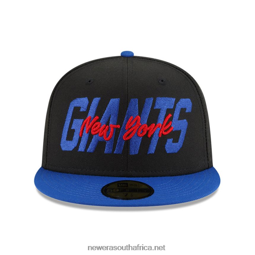 New York Giants NFL Draft Black 59FIFTY Fitted Cap New Era TRBRBN245
