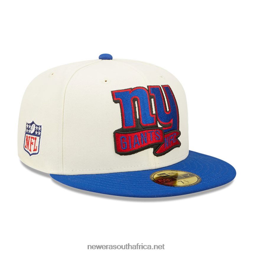 New York Giants NFL Sideline 2022 White 59FIFTY Fitted Cap New Era TRBRBN675