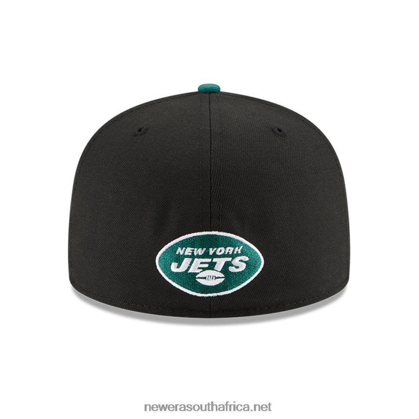 New York Jets NFL Draft Black 59FIFTY Fitted Cap New Era TRBRBN852