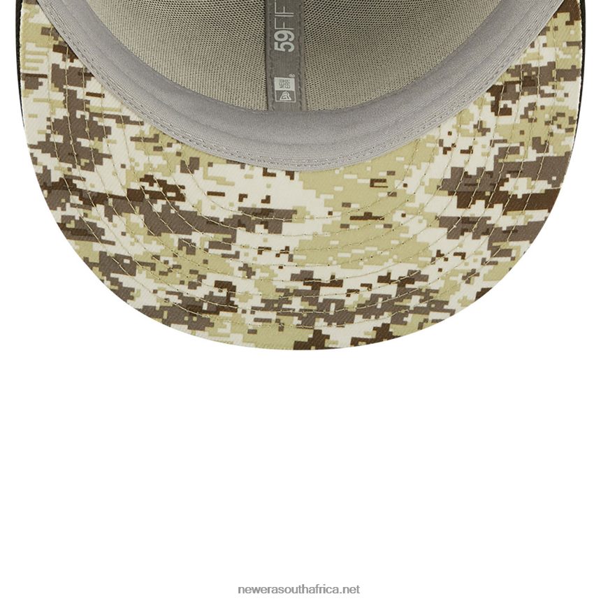 New York Jets NFL Salute to Service Black 59FIFTY Fitted Cap New Era TRBRBN1180