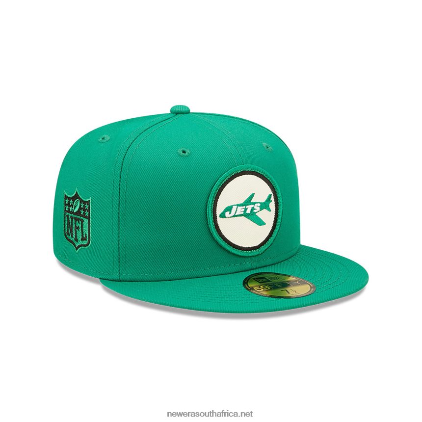 New York Jets NFL Sideline 2022 Green 59FIFTY Fitted Cap New Era TRBRBN1269