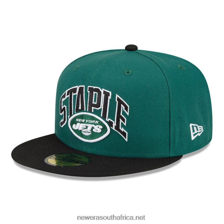 New York Jets x Staple Green 59FIFTY Fitted Cap New Era TRBRBN51