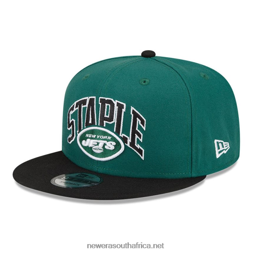 New York Jets x Staple Green 9FIFTY Snapback Cap New Era TRBRBN2000