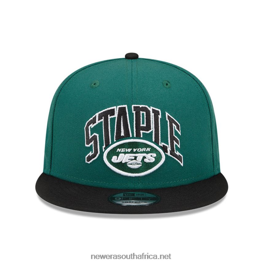 New York Jets x Staple Green 9FIFTY Snapback Cap New Era TRBRBN2000