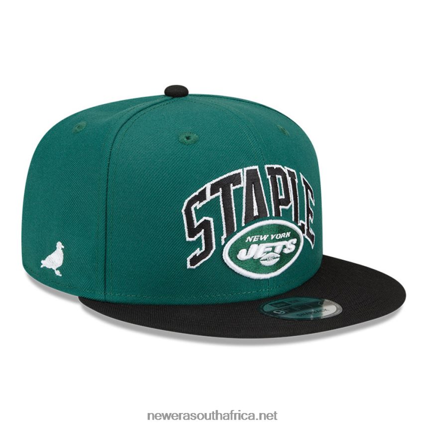 New York Jets x Staple Green 9FIFTY Snapback Cap New Era TRBRBN2000