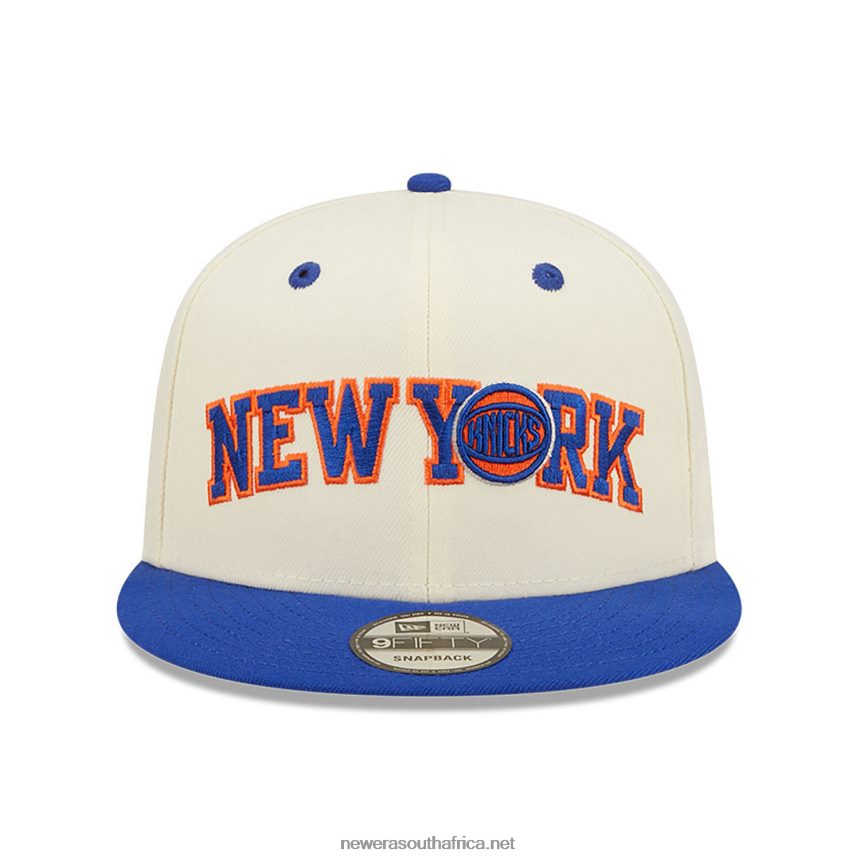 New York Knicks Blend White 9FIFTY Snapback Cap New Era TRBRBN2024