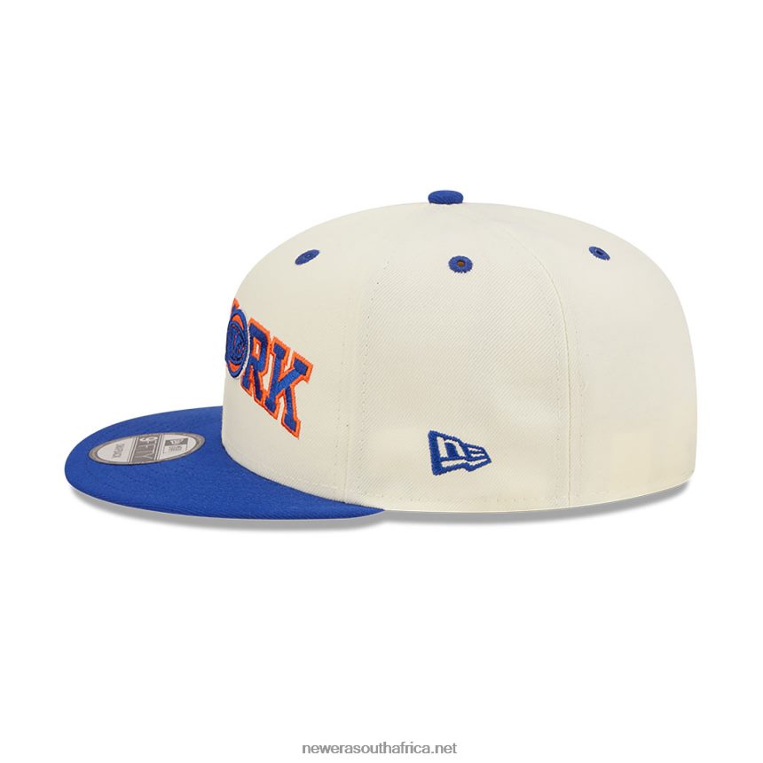 New York Knicks Blend White 9FIFTY Snapback Cap New Era TRBRBN2024