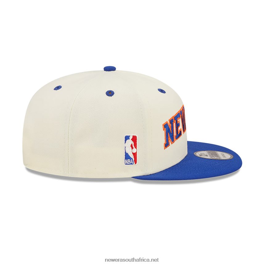 New York Knicks Blend White 9FIFTY Snapback Cap New Era TRBRBN2024