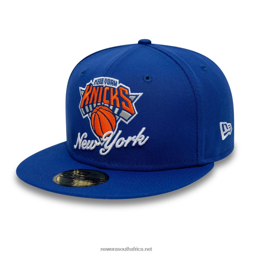 New York Knicks Dual Logo Blue 59FIFTY Fitted Cap New Era TRBRBN568