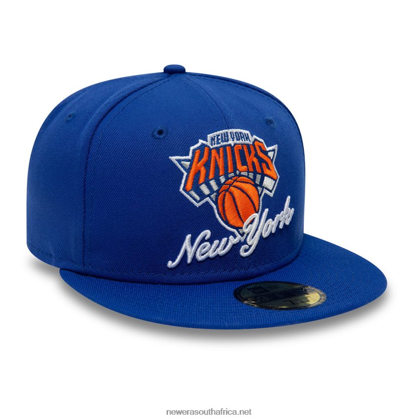 New York Knicks Dual Logo Blue 59FIFTY Fitted Cap New Era TRBRBN568