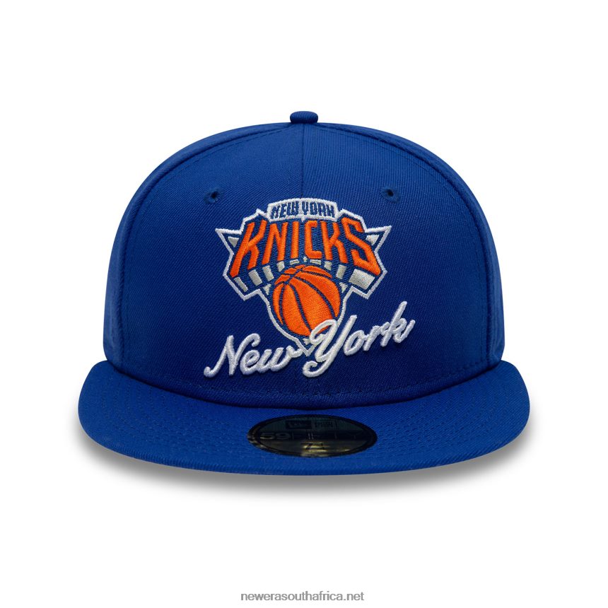 New York Knicks Dual Logo Blue 59FIFTY Fitted Cap New Era TRBRBN568