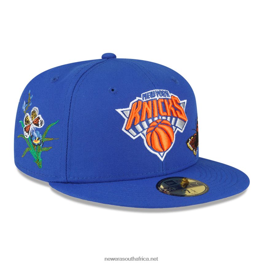 New York Knicks Felt x NBA Blue 59FIFTY Fitted Cap New Era TRBRBN1174