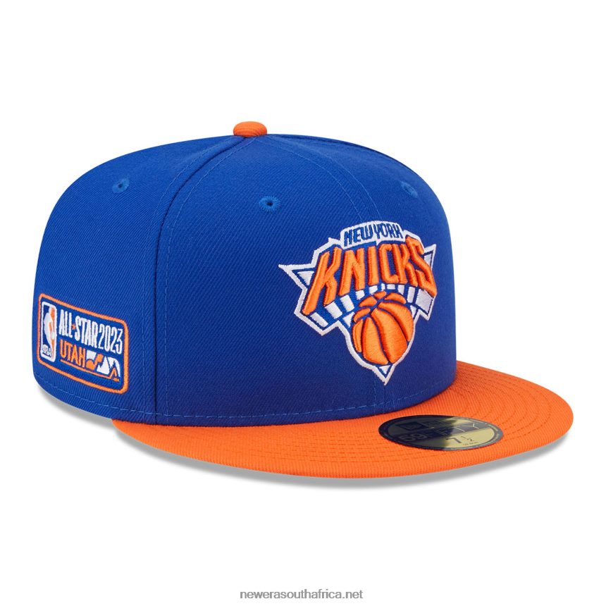 New York Knicks NBA All Star Game Blue 59FIFTY Fitted Cap New Era TRBRBN448