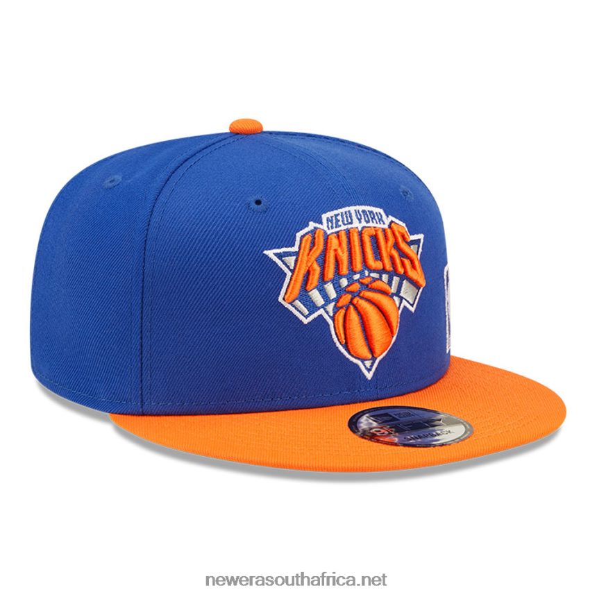 New York Knicks NBA Black Letter Arch Blue 9FIFTY Snapback Cap New Era TRBRBN2013