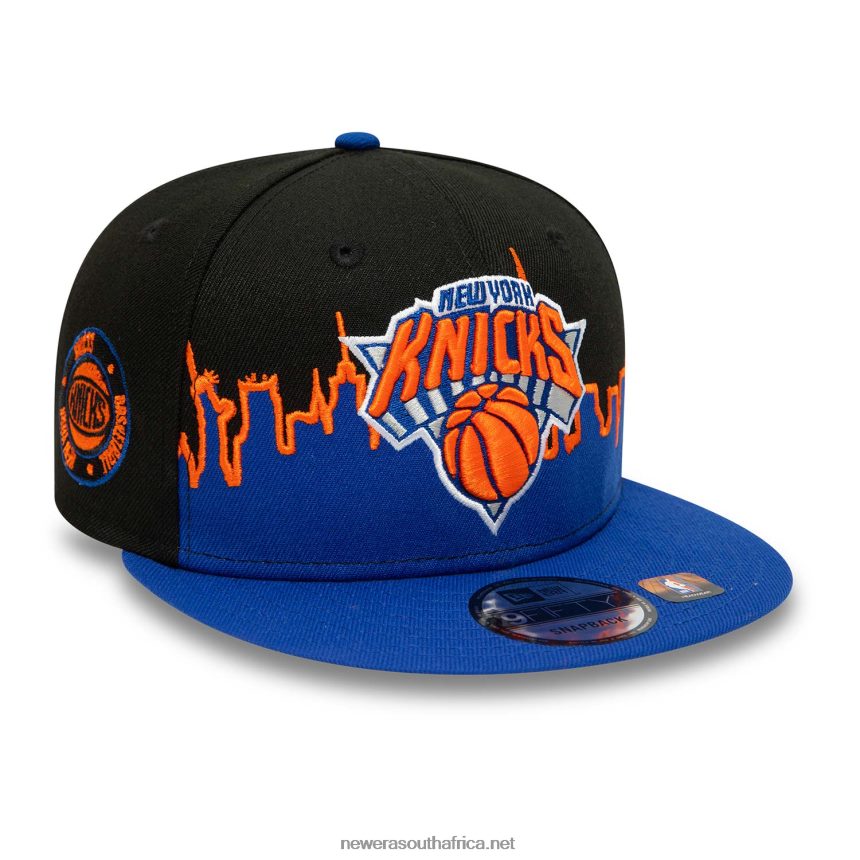 New York Knicks NBA Tip Off 2022 Black 9FIFTY Snapback Cap New Era TRBRBN2105