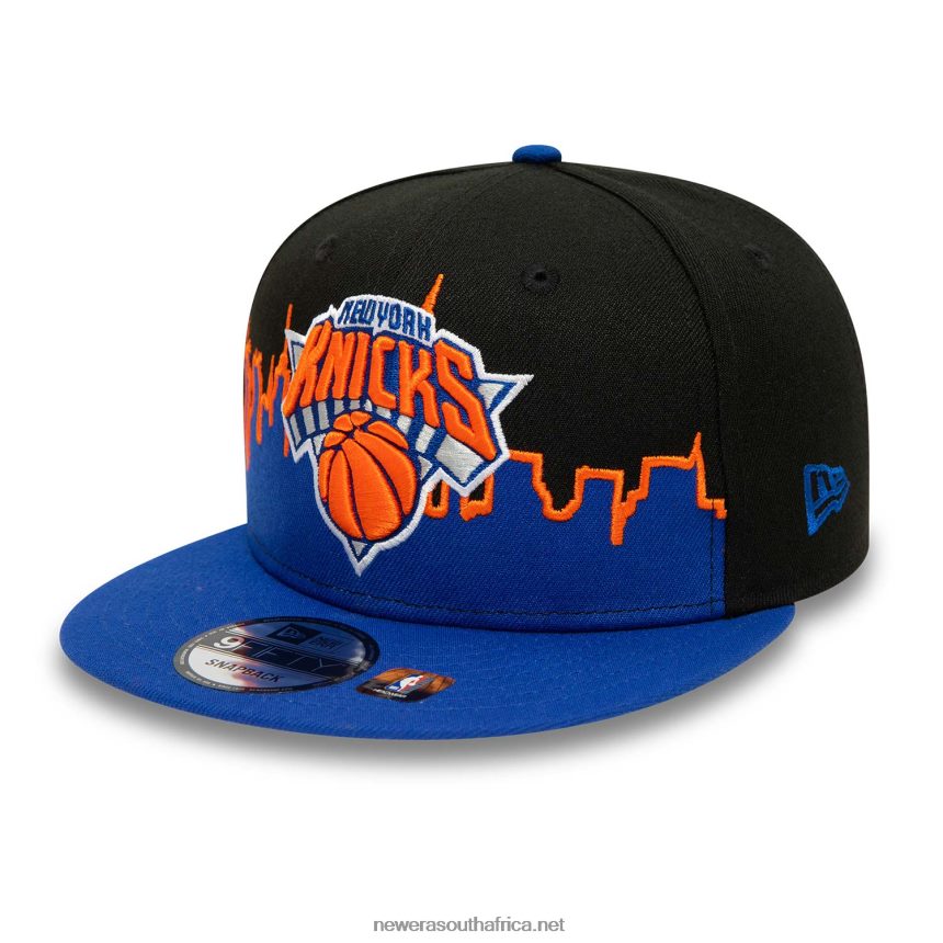 New York Knicks NBA Tip Off 2022 Black 9FIFTY Snapback Cap New Era TRBRBN2105