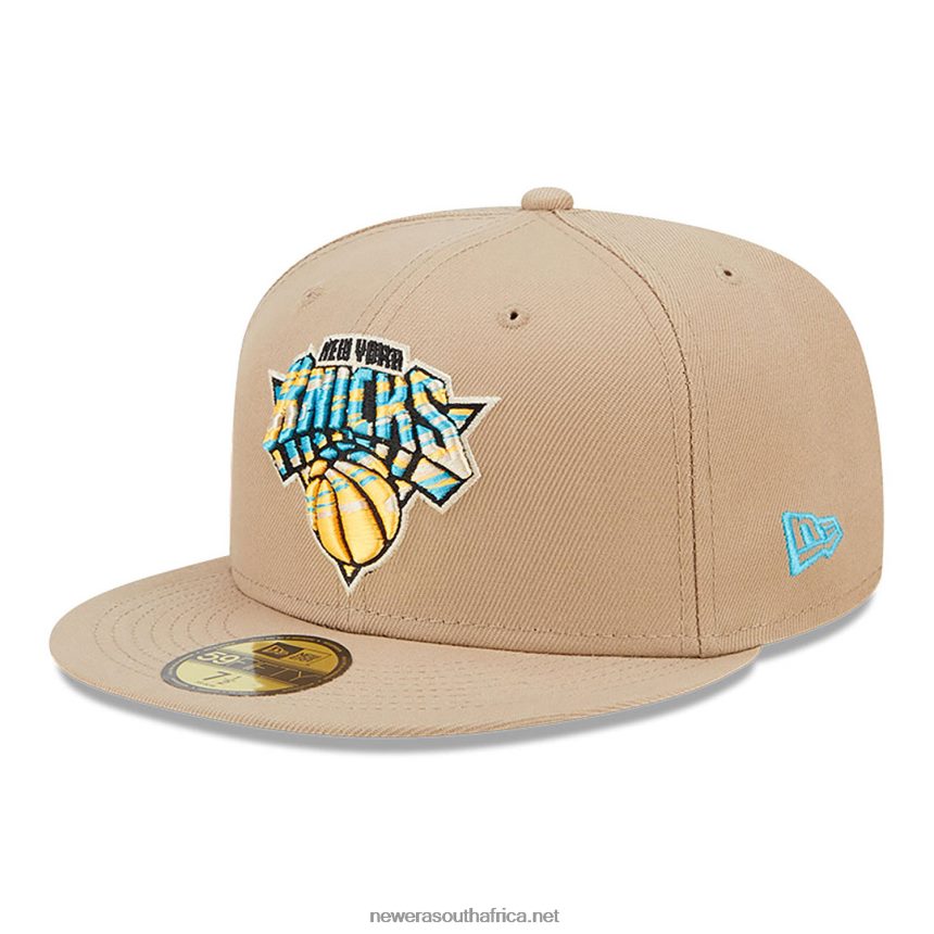 New York Knicks Team Neon Beige 59FIFTY Fitted Cap New Era TRBRBN505