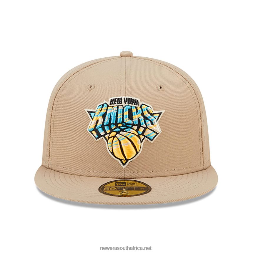 New York Knicks Team Neon Beige 59FIFTY Fitted Cap New Era TRBRBN505