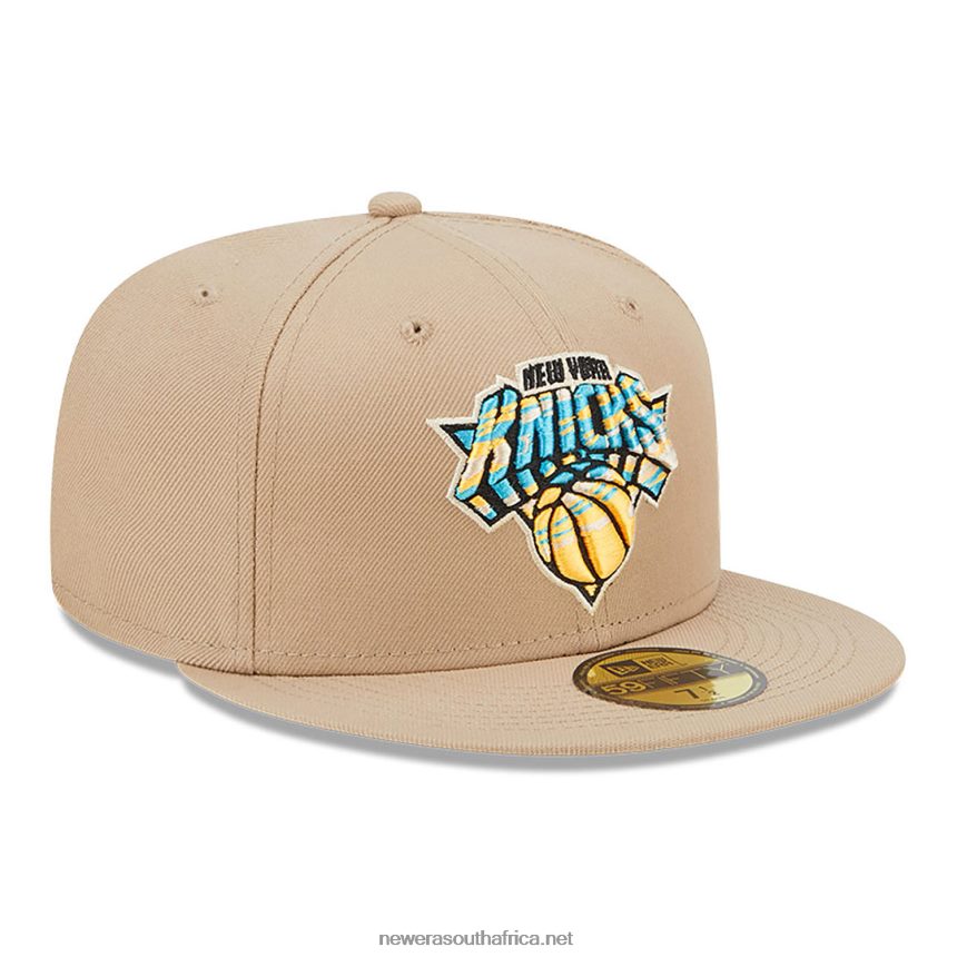 New York Knicks Team Neon Beige 59FIFTY Fitted Cap New Era TRBRBN505