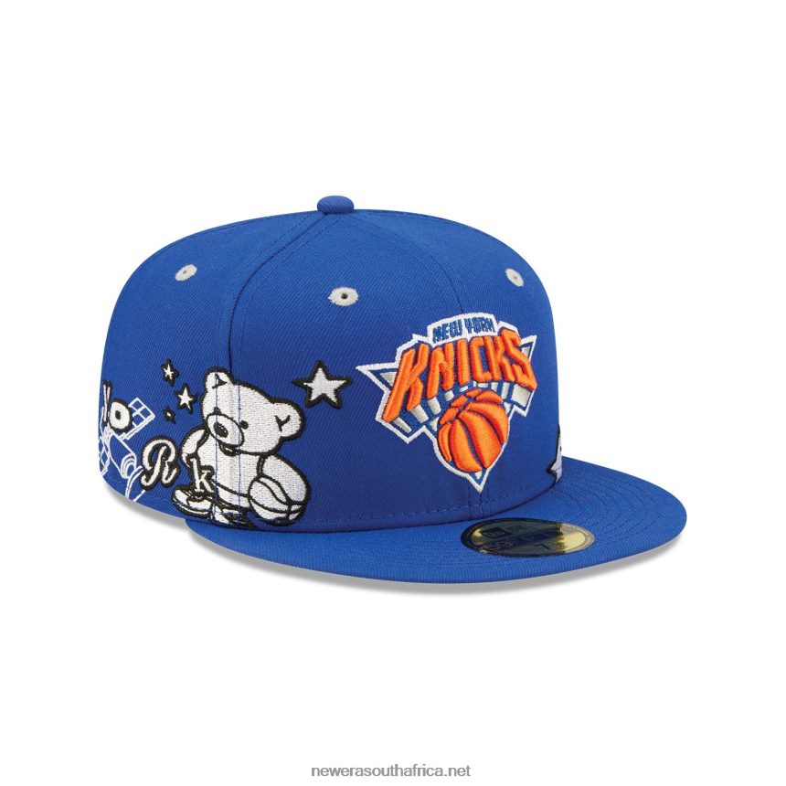 New York Knicks Teddy Blue 59FIFTY Fitted Cap New Era TRBRBN603