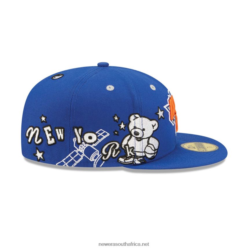 New York Knicks Teddy Blue 59FIFTY Fitted Cap New Era TRBRBN603