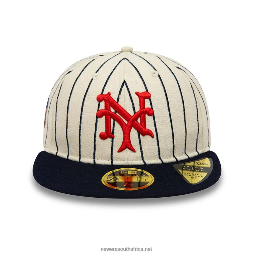New York Mets Cooperstown White 59FIFTY Fitted Cap New Era TRBRBN631